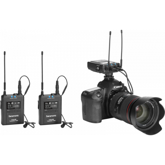 SARAMONIC UWMIC9S KIT2 WIRELESS MICROPHONE SYSTEM (TX+TX+RX)