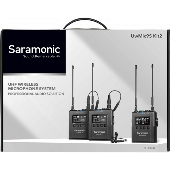 SARAMONIC UWMIC9S KIT2 WIRELESS MICROPHONE SYSTEM (TX+TX+RX)