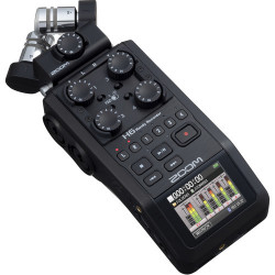 Zoom H6 All Black 6-Input / 6-Track Portable Handy Recorder with Single Mic Capsule (Black) Zoom H6 All Black 6-Input / 6-Track Portable Handy Recorder with Single Mic Capsule (Black)
