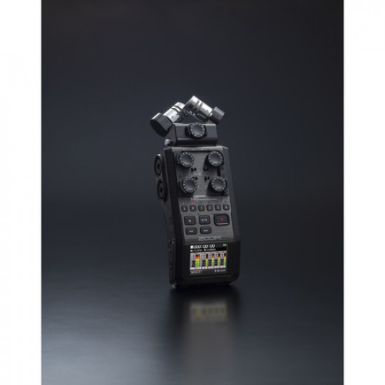 Zoom H6 All Black 6-Input / 6-Track Portable Handy Recorder with Single Mic Capsule (Black) Zoom H6 All Black 6-Input / 6-Track Portable Handy Recorder with Single Mic Capsule (Black)