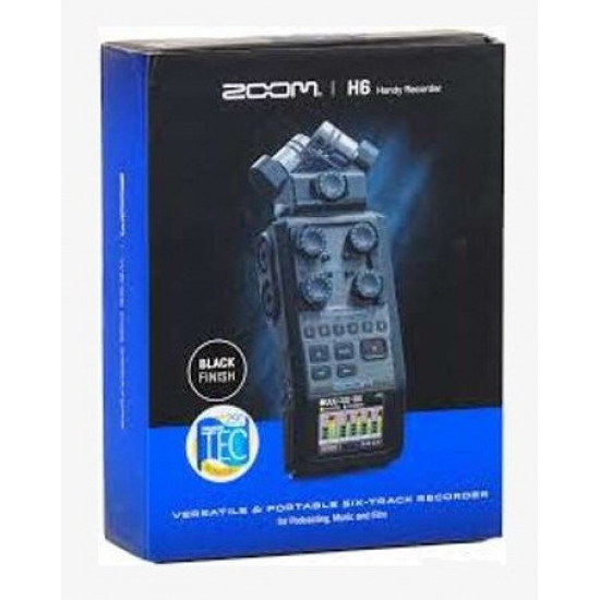Zoom H6 All Black 6-Input / 6-Track Portable Handy Recorder with Single Mic Capsule (Black) Zoom H6 All Black 6-Input / 6-Track Portable Handy Recorder with Single Mic Capsule (Black)