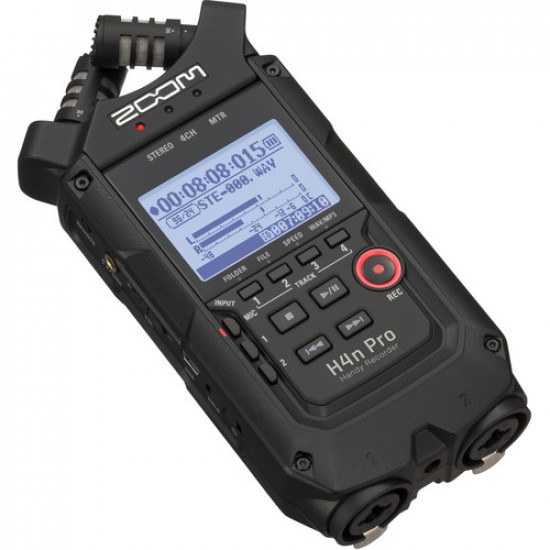 Zoom H4n Pro 4-Input / 4-Track Portable Handy Recorder with Onboard X/Y Mic Capsule (Black) Zoom H4n Pro 4-Input / 4-Track Portable Handy Recorder with Onboard X/Y Mic Capsule (Black)