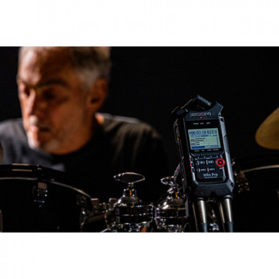 Zoom H4n Pro 4-Input / 4-Track Portable Handy Recorder with Onboard X/Y Mic Capsule (Black) Zoom H4n Pro 4-Input / 4-Track Portable Handy Recorder with Onboard X/Y Mic Capsule (Black)