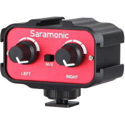 Saramonic SR-AX100 Universal Dual Channels Microphone Amplifier Audio Mixer Adapter Saramonic SR-AX100 Universal Dual Channels Microphone Amplifier Audio Mixer Adapter