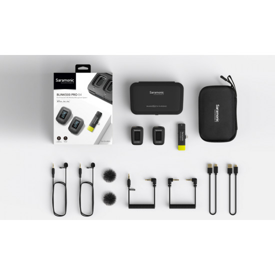 Saramonic Blink 500 Pro B4 Dual-Channel 2.4G Wireless Microphone System Saramonic Blink 500 Pro B4 Dual-Channel 2.4G Wireless Microphone System