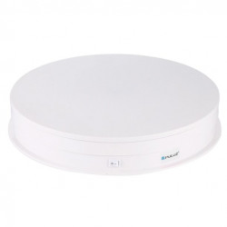 PULUZ Turntable Display Stand Adjusting Speed USB Electric Rotating Video Shooting Props Turntable for Photography (30cm, White)