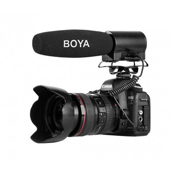 BOYA BY-DMR7 Shotgun Condenser Microphone Broadcast BOYA BY-DMR7 Shotgun Condenser Microphone Broadcast