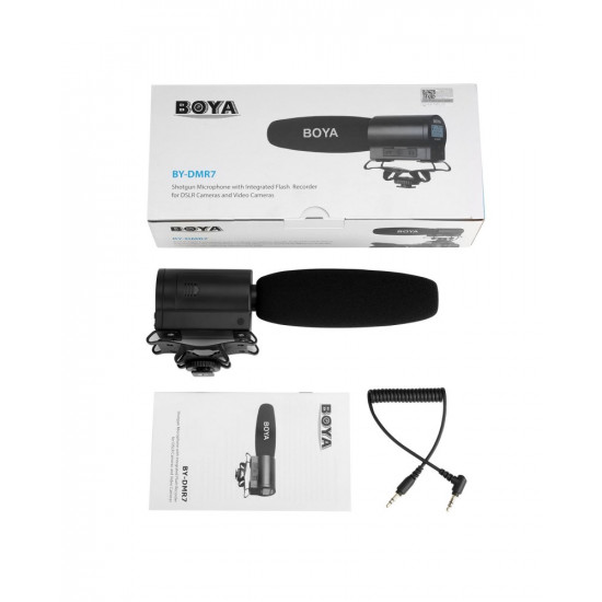 BOYA BY-DMR7 Shotgun Condenser Microphone Broadcast BOYA BY-DMR7 Shotgun Condenser Microphone Broadcast