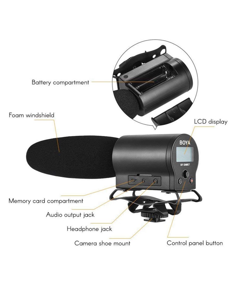 BOYA BY-BM3030 Shotgun Condenser Microphone BOYA BY-BM3030 Shotgun Condenser Microphone