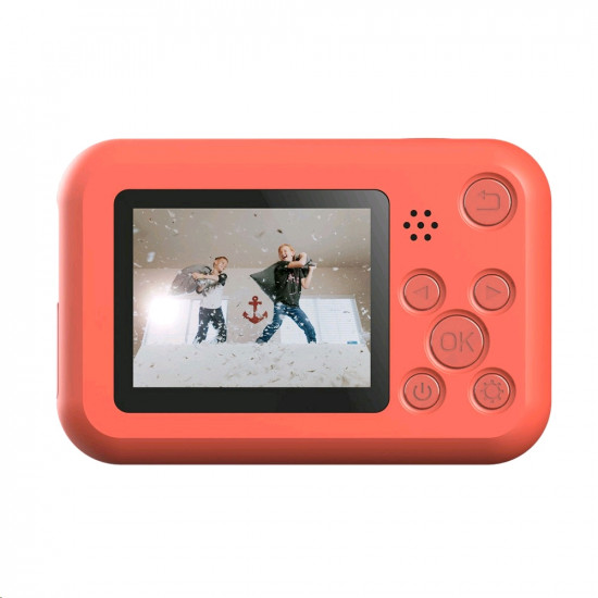 SJCAM Fun Cam 2″ LCD Kids HD Digital Action Camera with in-Built Games for Children and Adult Kids (Red)
