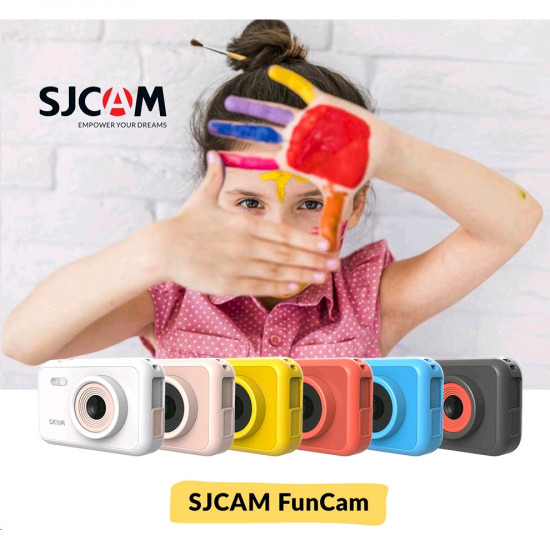 SJCAM Fun Cam 2″ LCD Kids HD Digital Action Camera with in-Built Games for Children and Adult Kids (Blue)