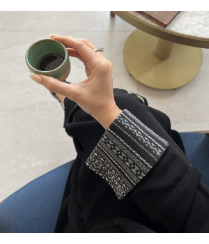 عباية 00284 عباية رسمية ناعمة بكم كبك
