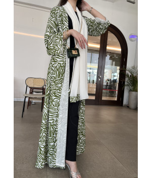 عباية 00357 صيفية بقماش موسلين شيفون مبطن 