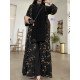 عباية 00369 أنيقة بقماش دبل شيفون ياباني