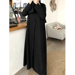 عباية 00395 عملية ورسمية بخامة كريب كوري