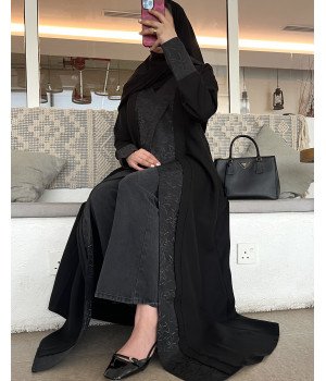 عباية 00413 رسمية وعملية بقصة مرد