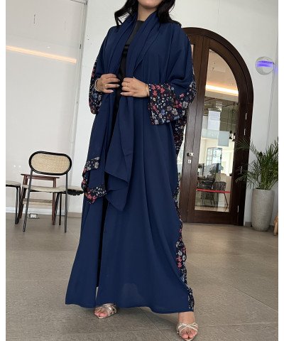 عباية 00424 صيفية دبل شيفون ياباني بقصة نص بشت 