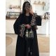 عباية 00429 راقية مع شك وتطريز على الأكمام والشيلة