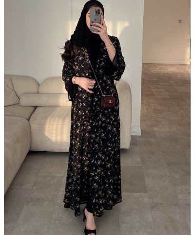 عباية 00441 صيفية بقماش دبل شيفون ياباني