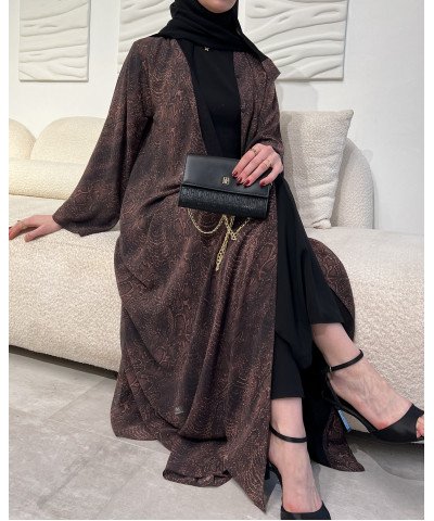 عباية 00443صيفية بقماش دبل شيفون ياباني