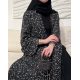 عباية 00446 صيفية بقماش دبل شيفون ياباني