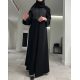 عباية 00448 عملية بخامة كريب وتفته مشجرة بالأسود عباية 00448 عملية بخامة كريب وتفته مشجرة بالأسود