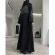 عباية 00448 عملية بخامة كريب وتفته مشجرة بالأسود عباية 00448 عملية بخامة كريب وتفته مشجرة بالأسود