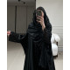عباية 00453 بقصة بحريني بخامة كريب على حرير صيفي