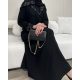عباية 00457 أنيقة بتفاصيل ناعمة مع شك وتطريز 