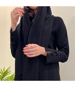 عباية 00047 عباية رسمية وعملية بخامة الكريب الملكي