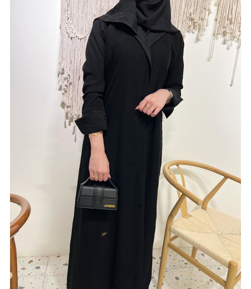 عباية 00157  عباية رسمية وعملية بكم قلاب