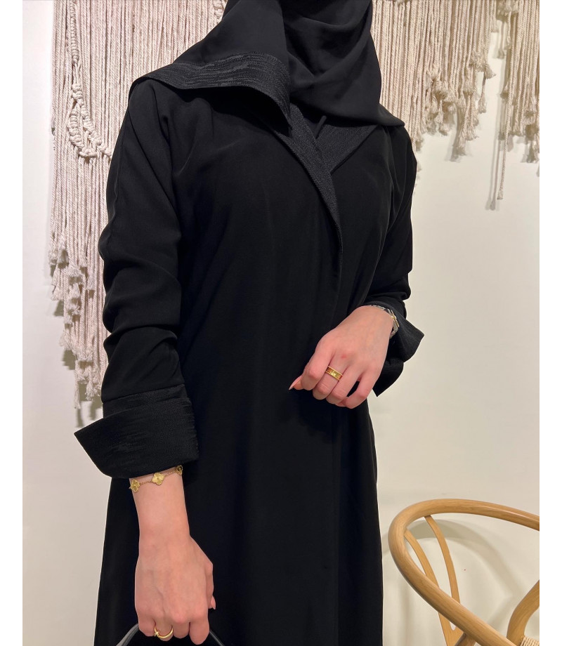 عباية 00157  عباية رسمية وعملية بكم قلاب