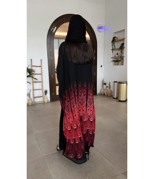 عباية 00276 عباية مذهلة دبل شيفون ياباني صيفية