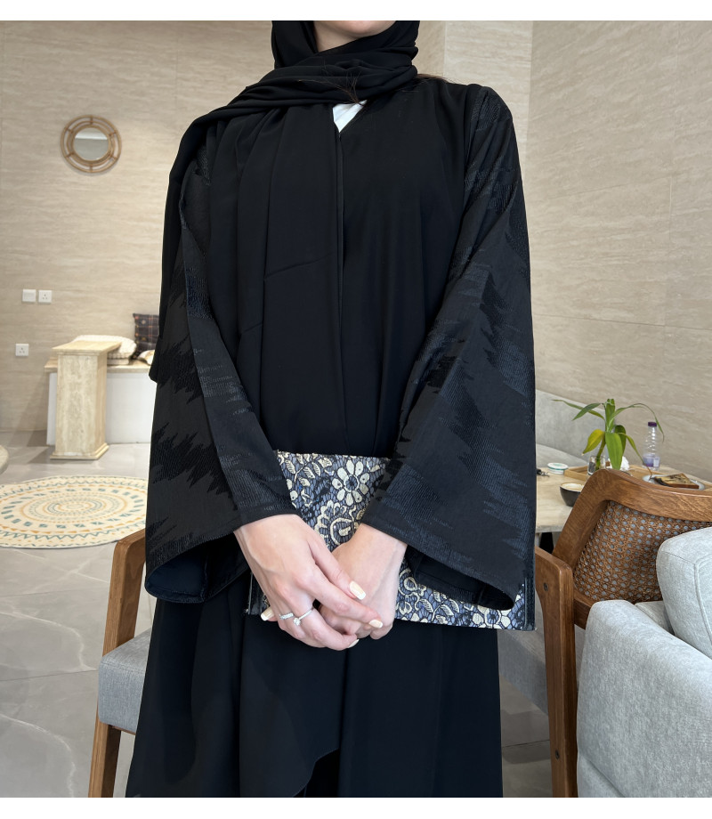 عباية 00290 عباية للدوام بكم جاكار اسود