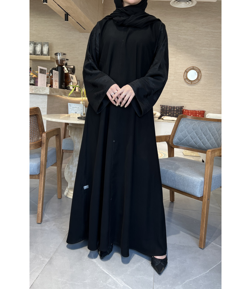 عباية 00290 عباية للدوام بكم جاكار اسود