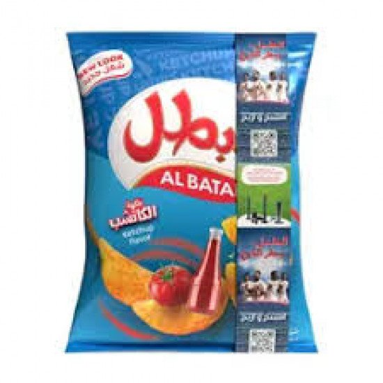 بطاطس البطل بالكاتشب 65 جرام