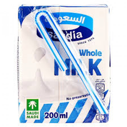 حليب السعوديه كامل الدسم 200 مل