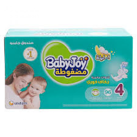 حفائض بيبي جوي رقم 4 كرتون 96 حبة