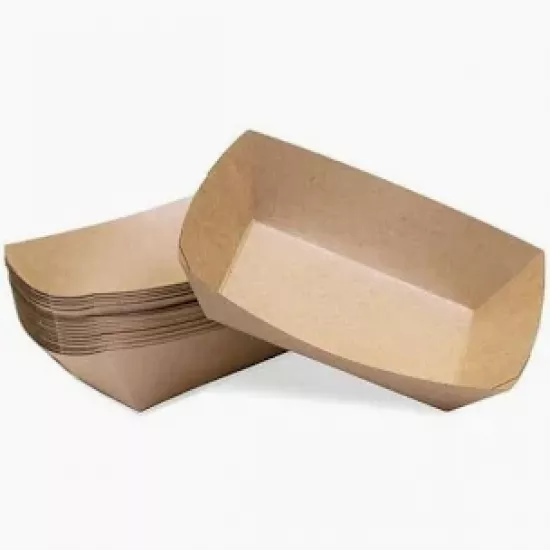 صحن ورق كرافت وسط 25 حبة