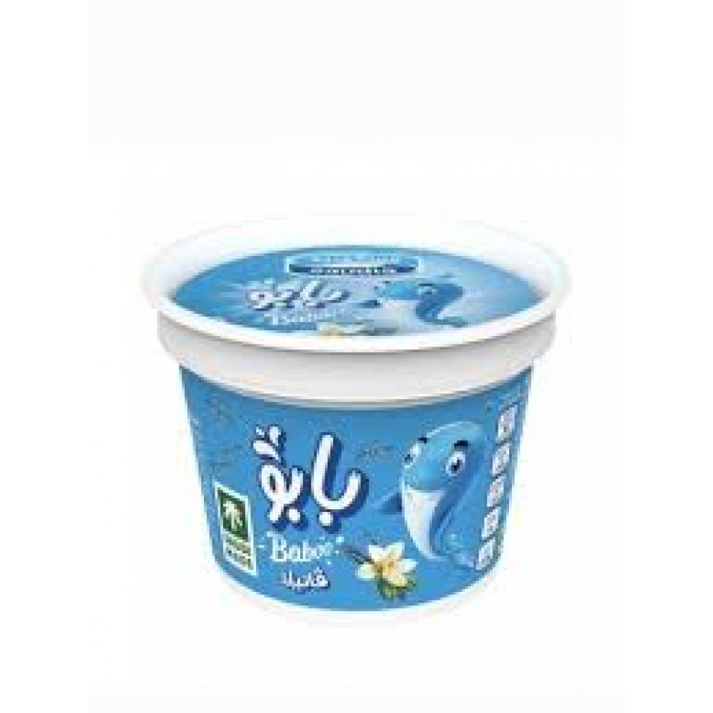 ايس كريم بابو كاس فانيلا 120 مل