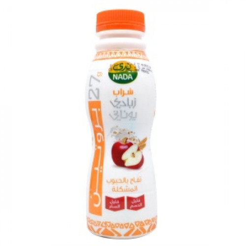 شراب ندى الزبادي اليوناني تفاح بالحبوب المشكلة - 330 مل