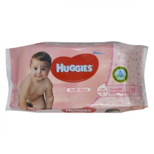 مناديل معقمة للاطفال - 56 حبة