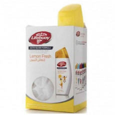لايفبوي سائل الأستحمام بالليمون المنعش معا ليفة  300 مل