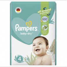 حفاضات بامبرز بيبي دراي مقاس 4 عدد 16