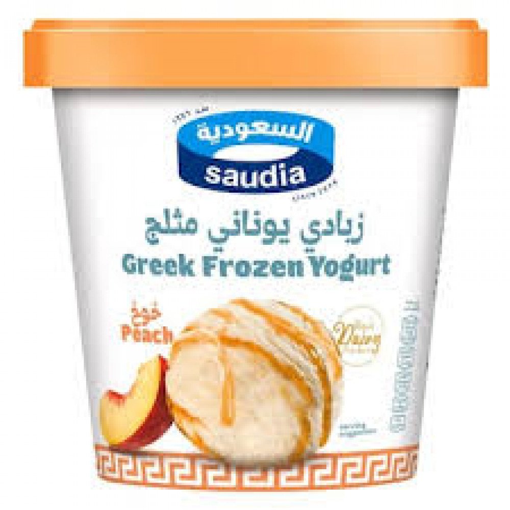 ايس كريم زبادي يوناني خوخ السعودية 125 مل