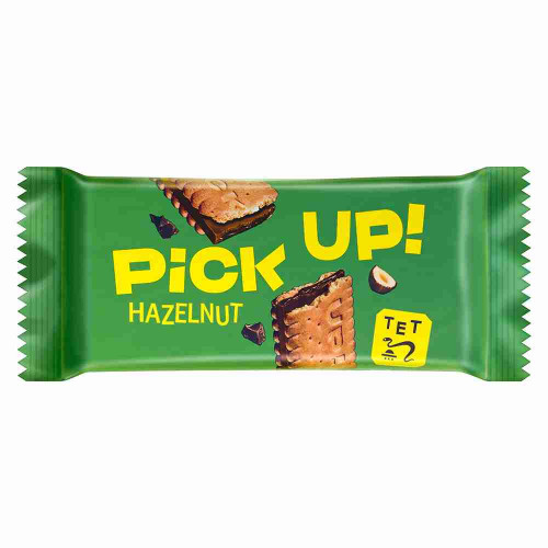 بسكويت بيك أب هيزلنت شوكولاتة بالحليب مع حشوة البندق _28غرام 