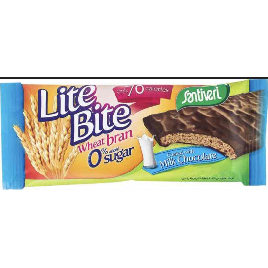 سانتوري لايت بايت نخالة القمح المغطي بالشوكولاتة _17جرام
