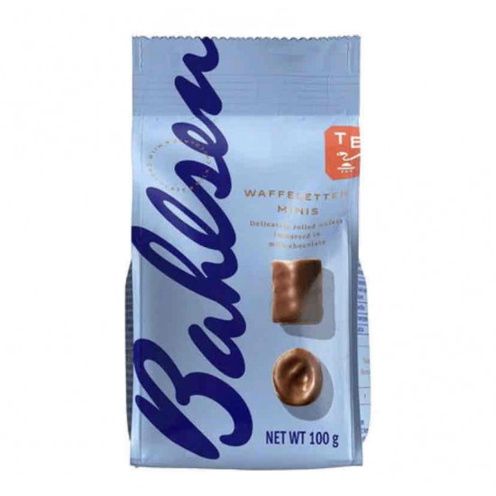 بالسين وافل ميني شوكولاتة بالحليب رول _100غرام
