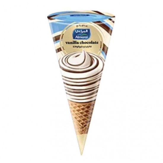 ايس كريم المراعي كون فانيلا و شوكلاته