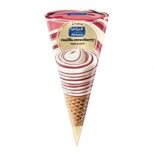 ايس كريم المراعي كون بالفانيلا و الفراولة 